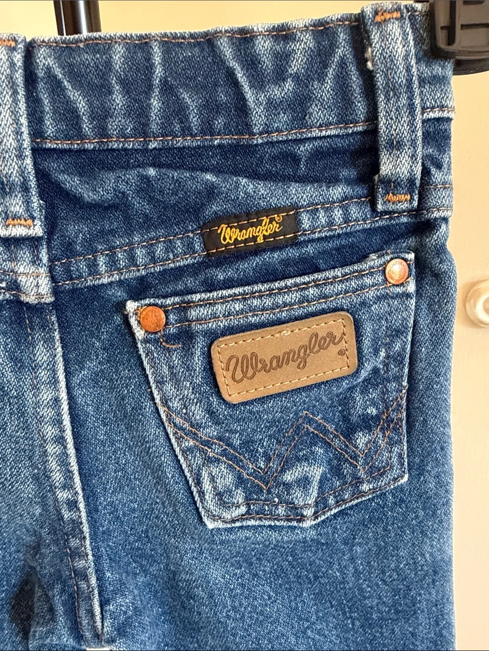 Wrangler Kids Dark Blue Denim Jeans 7 Slim